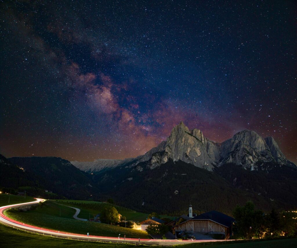 Via Lattea selle Alpi di Siusi
