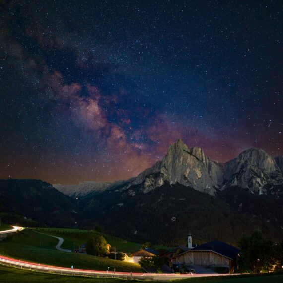 Via Lattea selle Alpi di Siusi